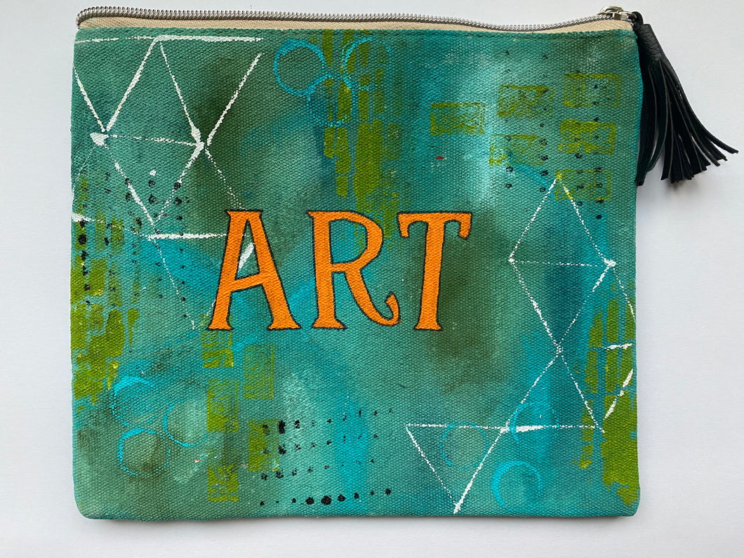 hand painted pouch-7