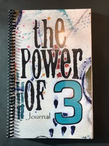 power of 3 journal, hand painted pouch and pen